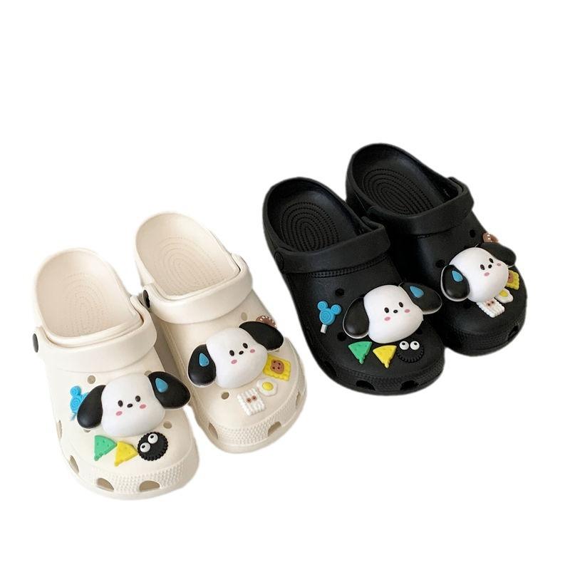 Chiapa Dog Hole Shoes Women's Summer Wear Big-eared Dog Kulomian New Versatile Beach Toe Shoes