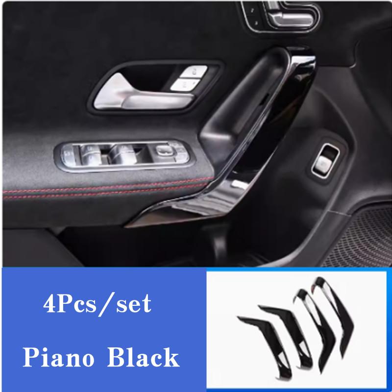 Car Inner Door Armrest Handle Panel Frame Trim Stickers For Mercedes Benz A Class W177 CLA C118 -2024 Car Accessory