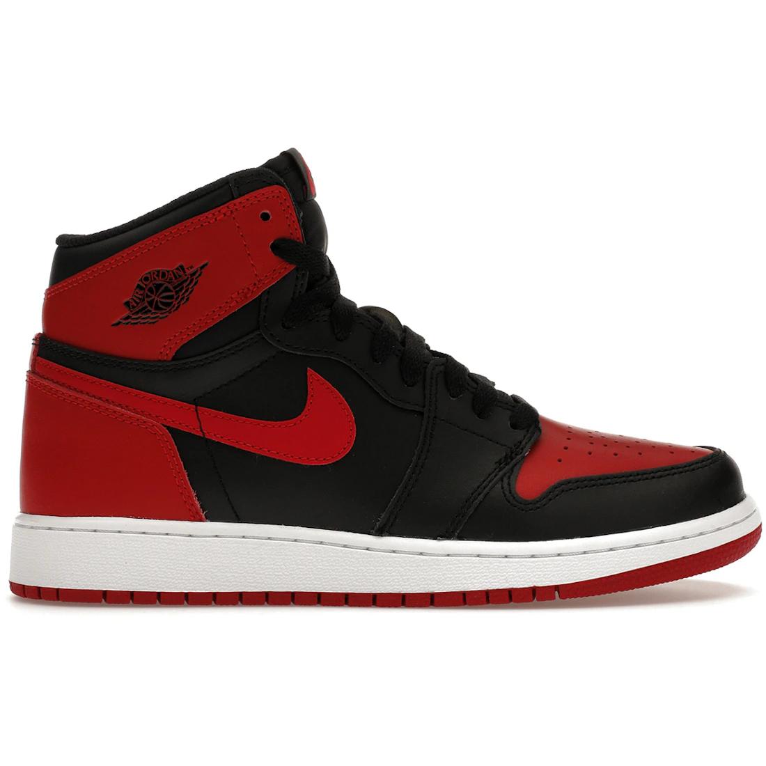 

Air Jordan 1 Bred Кожаные Ретро Высокие Детские Баскетбольные Кроссовки 2016 GS 575441-001 38