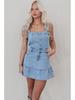 2025 Spring/Summer Spaghetti Strap Denim Dress - Chic European & American Style for Women