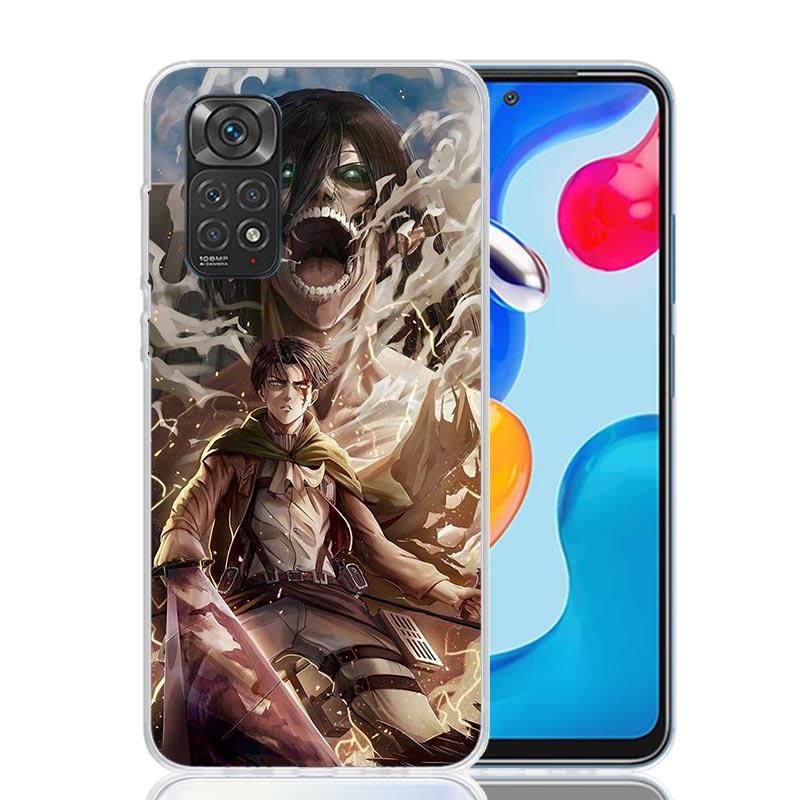A-Attack On T-Titan Levi Phone Case For Xiaomi Redmi Note 15 14 13 12S 12 Pro Plus 11S 11E 11 11T 10S 10 Art Soft Pattern Cover