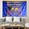 Bananas in Pyjamas Print Tapestry, Lightweight Wall Hanging, for Bedroom, Dorm, Living Room, Home Art Decor, Birthday Christmas Gift for Friends