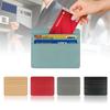 Men's Ultra-thin PU Leather Card Holder with Large Capacity