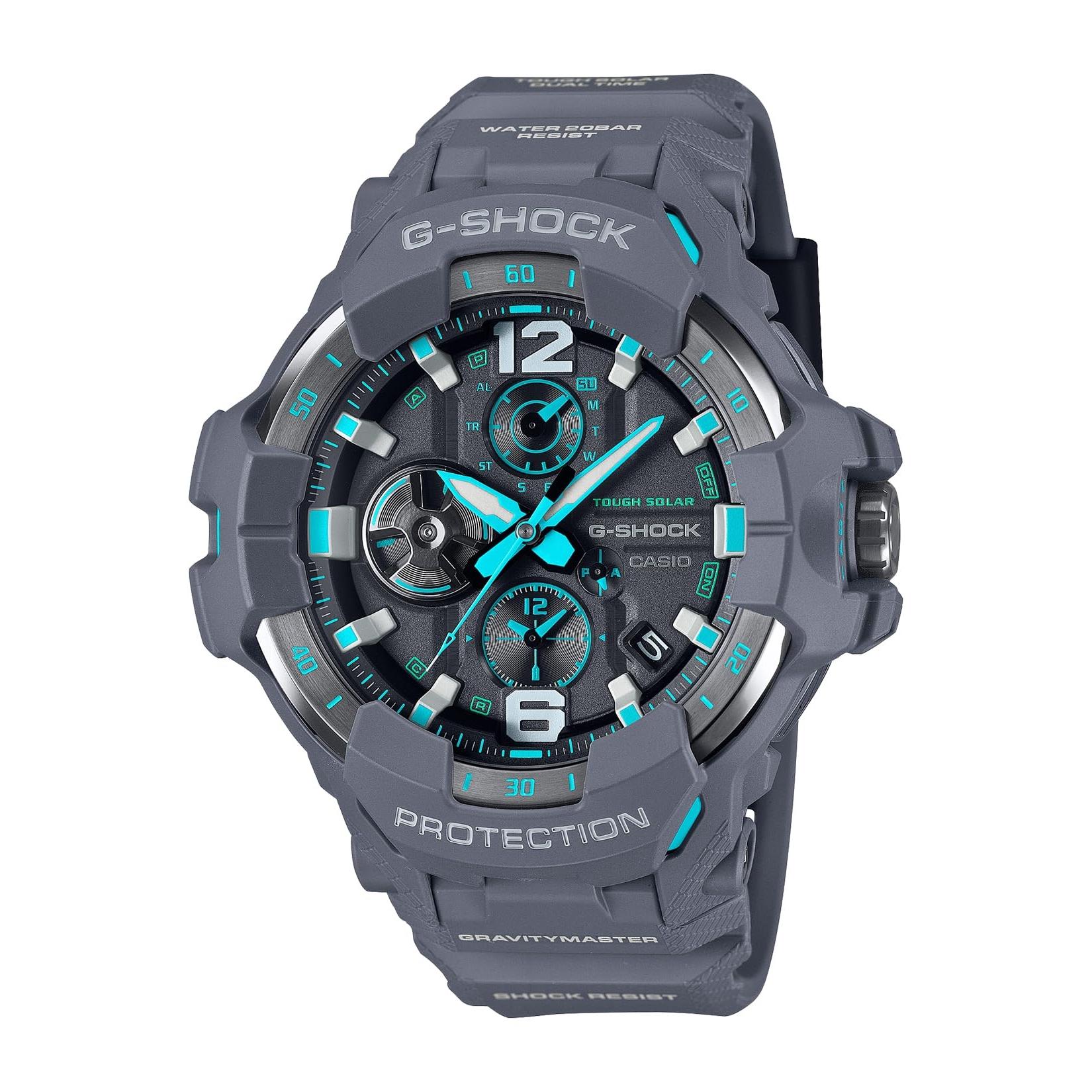 

[Casio] G-Shock GRAVITYMASTER Men s Solar Watch, Bluetooth, Biomass Plastic, GR-B300-8A2JF, Gray - Official Japan Model