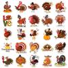 100 Turkey Doodle Animal Holiday Creative Cartoon Stickers for Decorating Luggage