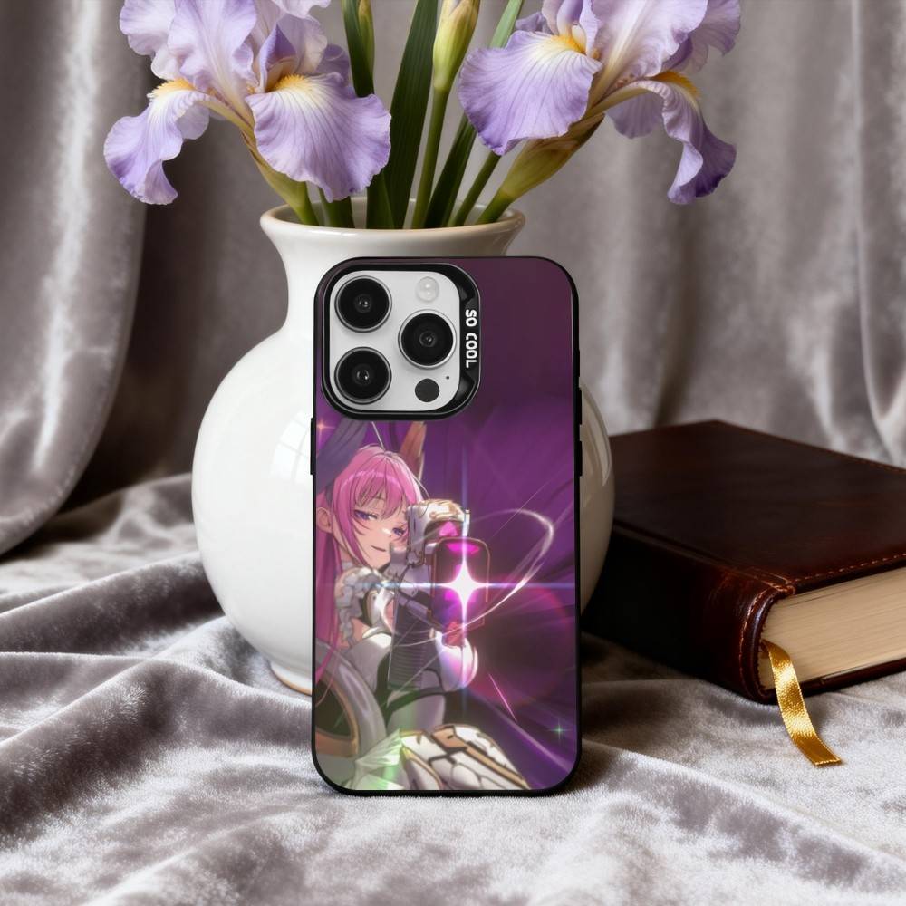 Coque de téléphone G-Déesse de la V-Victoire N-Nikk-K Pour iPhone17,16,15,14,13,12,11 Plus,Pro Max Intérieur Plaqué Argent Bonbon