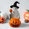 Halloween Resin Ghost Pumpkin Figurine Pumpkin Balloon Figurine for Table Centerpieces Shelf Ornaments