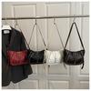 Vintage Rivet Thread Design Shoulder Bags for Women Versatile Ladies Pu Leather Crossbody Bag Solid Color Female Handbags Zipper