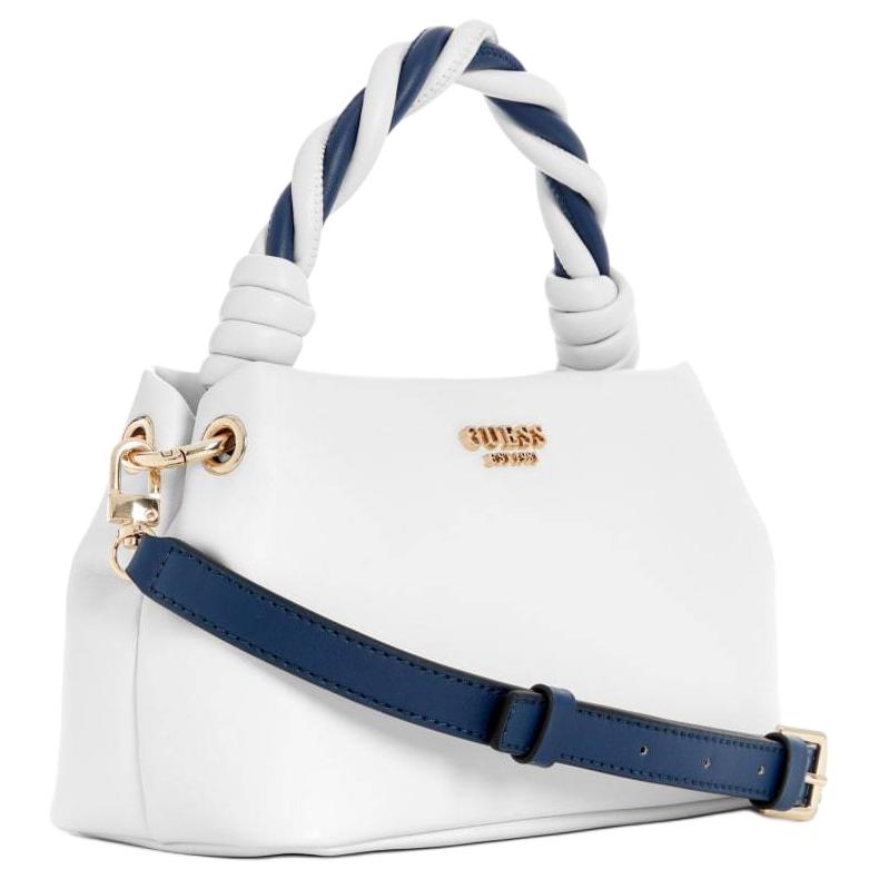New GUESS Artificial Leather One Shoulder Handbag Women's White NG964911-WTV