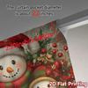 2pcs,Curtains Cute Snowman Christmas Family (2) Modern Curtains Versatile 100% Polyester Curtains All Seasons for Bedroom,