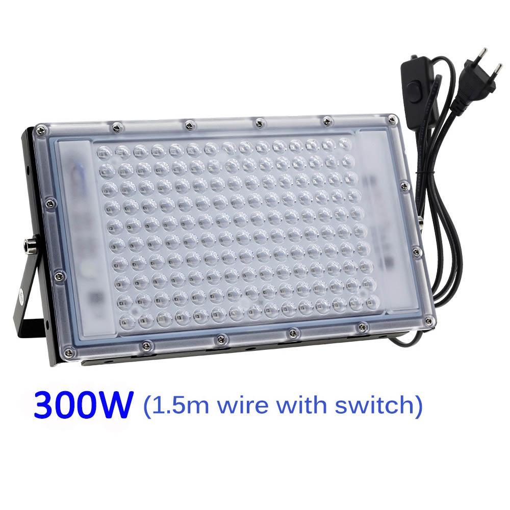 UV LED Schwarzlicht 100W 200W 300W Wasserdichtes Ultraviolettes Schwarzlicht Flutlicht für Glow Party Bühne Tanzparty Deko