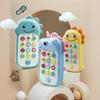 1 pezzo Giocattolo Telefono Musicale Dinosauro con Luce e Suono, Giocattolo per l'Educazione Precoce del Bambino, Regalo di Halloween Natale per Bambini, Colore Spedito Casualmente