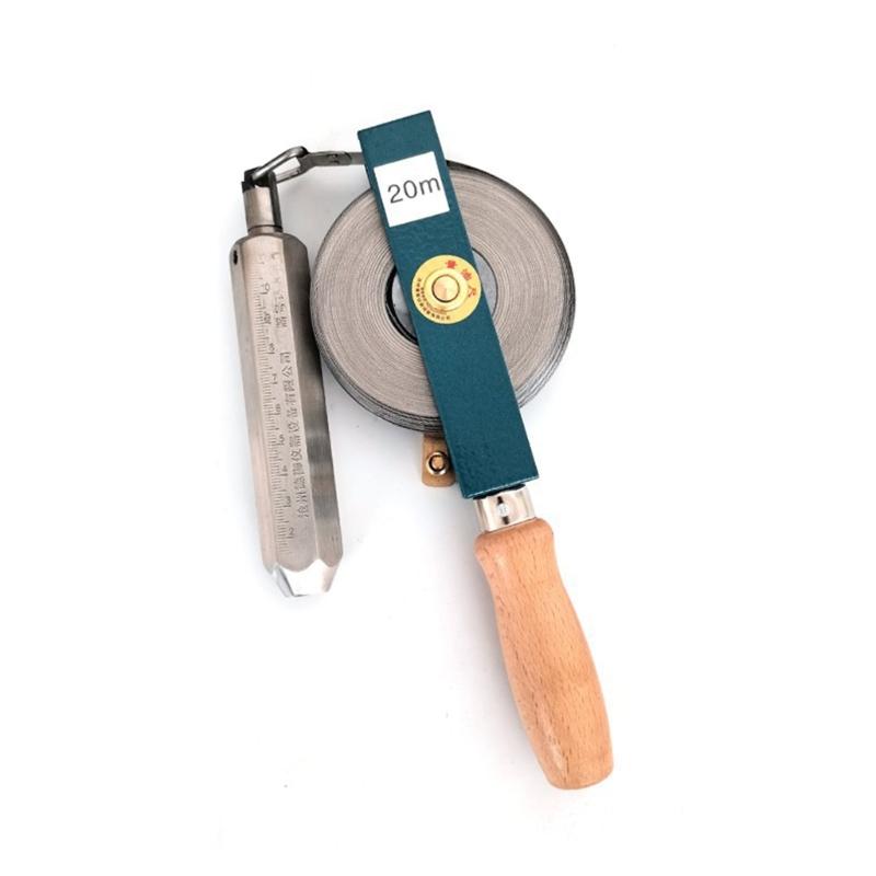 Öltank-Peilbänder 5/10/15/20/25/30M Messlineal Kohlenstoffstahl Ölpeilband mit Messinglotbandmaß