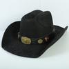 Popolare cappello western da cowboy in camoscio stile europeo e americano per uomo e donna, semplice e alla moda, a tesa larga, cappello jazz