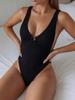 Costume da bagno intero da donna 2026 alla moda, senza schiena e senza maniche