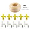5/10/15 Sets Automatic Rabbit Drinking Spout Kit Galvanized Duckbill Type Water Nozzle OD 8.5mm Tee&Spring Poultry Cage Fittings
