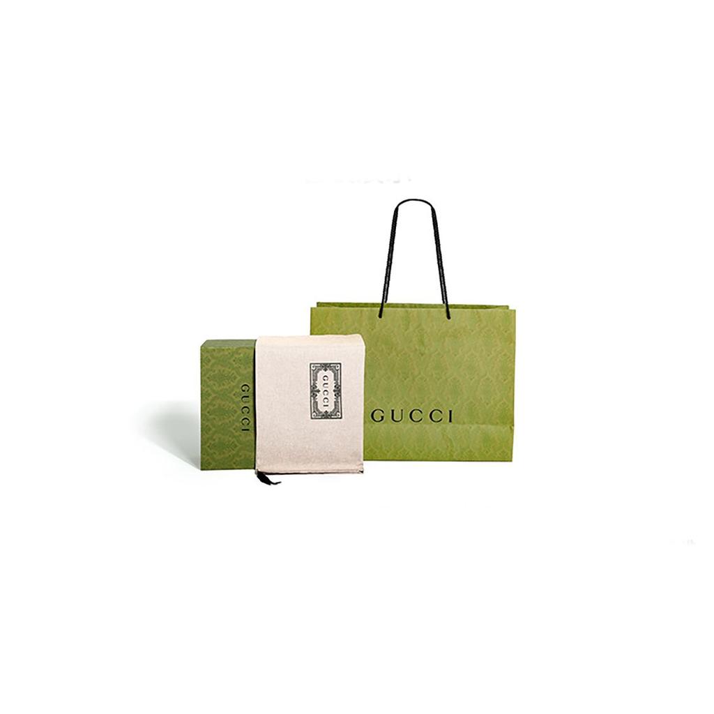 Gucci Borsa a Spalla Mini Borsa a Tracolla in Tela con Chiusura a Bottone Magnetico Logo Vintage Testa di Tigre Borse da Donna Beige Marrone Scuro 752029-KHNRN-8642