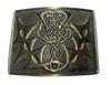 Scottish Kilt Belt Buckle Brass Mirror Shine Celtic Antique Design Sporran