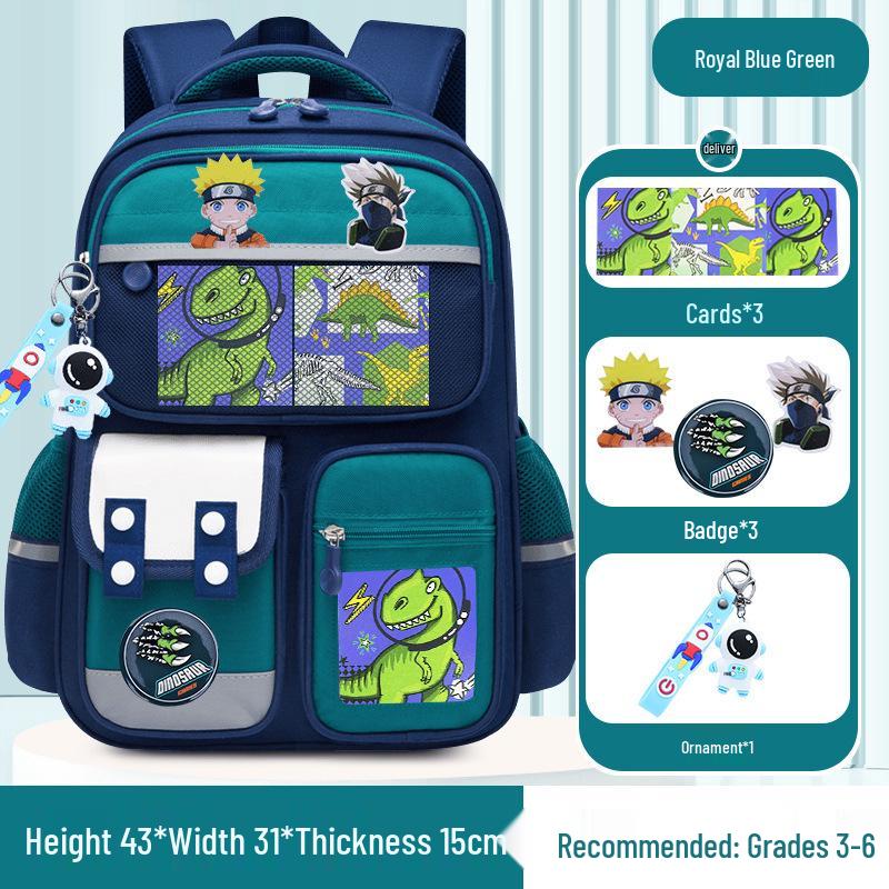 Capybara Large Capacity School Backpack for Boys & Girls Grades 1-6