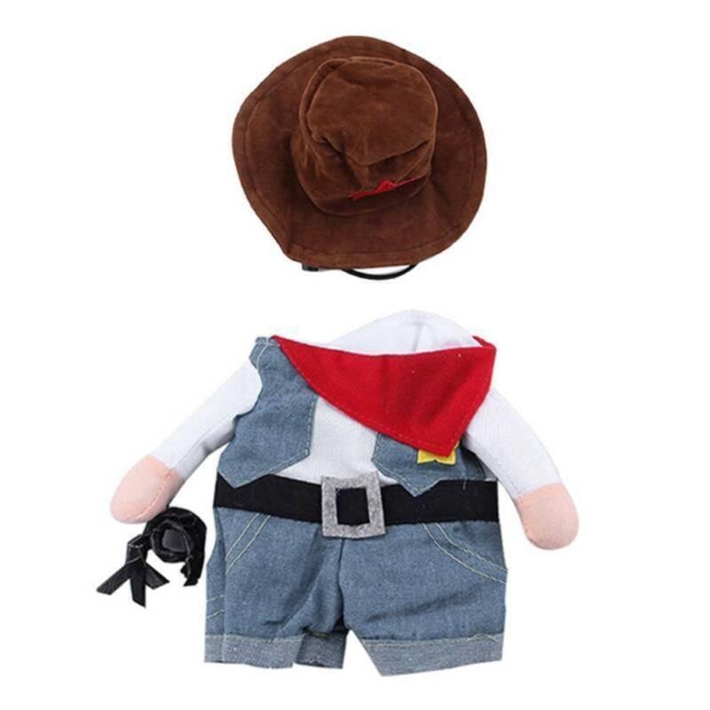 

Ковбойские костюмы для косплея домашних животных, забавная одежда, костюм для вечеринки, набор для ролевых игр XL