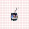 7pcs BTS Retro Photo Frame Style Keychain, Member Portrait Backpack Charm, Celebrity Merchandise Support Ornament