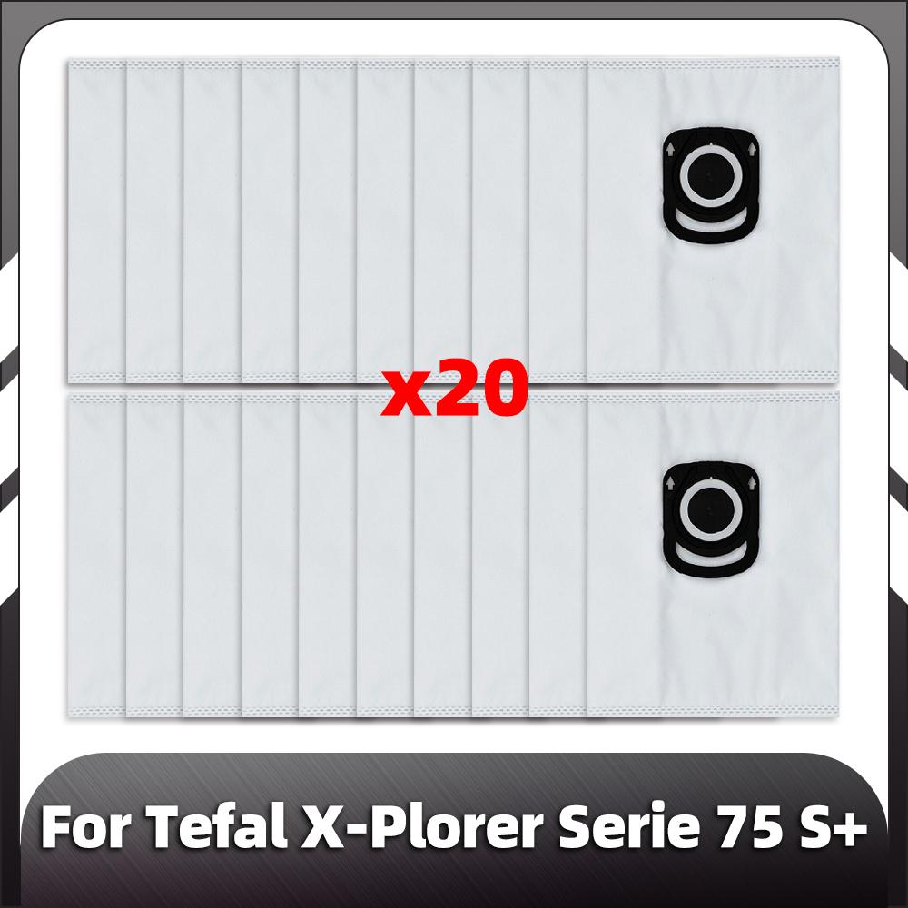 Compatible for Tefal X-Plorer Serie 75 S+ Replacement  Main Side brush HEPA Filter Mop Pads Dust Bag Spare Parts accessories