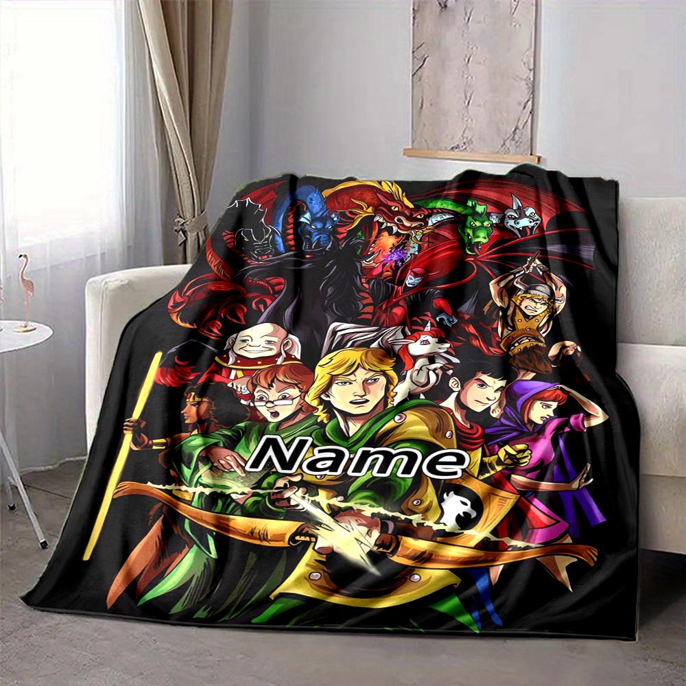 Custom 1pc Dungeons & Dragons: Series Blanket, Soft And Comfortable Blanket, Casual Warm, Camping Travel Blanket, Birthday Gift Q91251