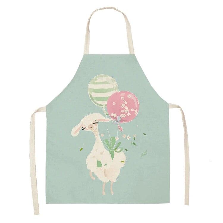 1psc Camel Sheep Stone Print Linen Cloth Without a Dincapon Kitchen Apron In the Kitchen Kitchen Apron Apron Kitchen Apron