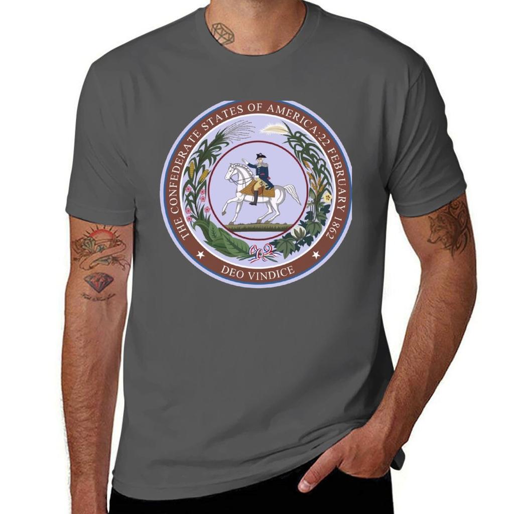 The Official Seal Of The Confederate States Of America 1862 Tshirt T Shirt Custom Print T Shirts Cotton 100 Tshirt