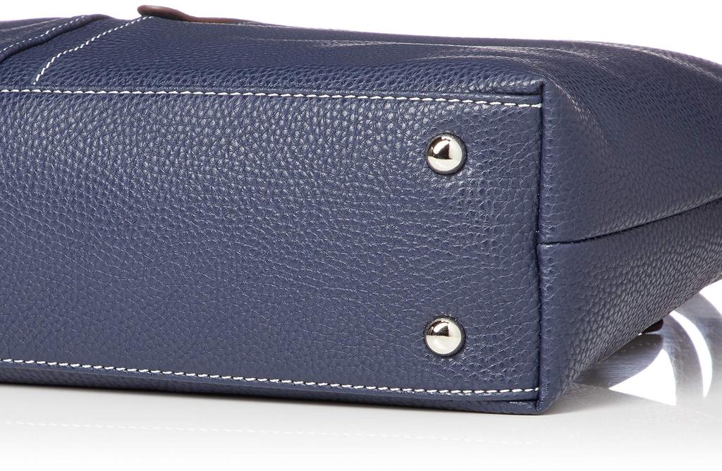 Espoir Simple Synthetic Leather Tote Bag [Rochelle] Vertical K12998-4 Navy