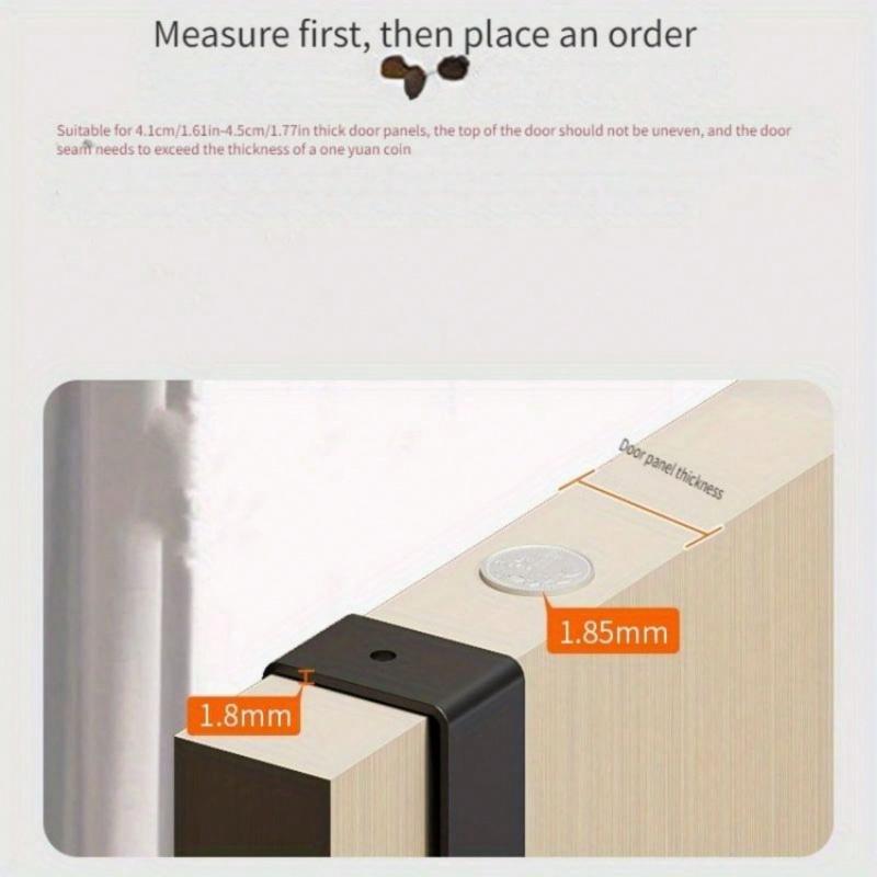 1pc 18cm Tall Over The Door Hanger with Hook, Easy To Install, No Need To Punch Holes Hanging Metal Over The Door Hanger, for Hats, Keys