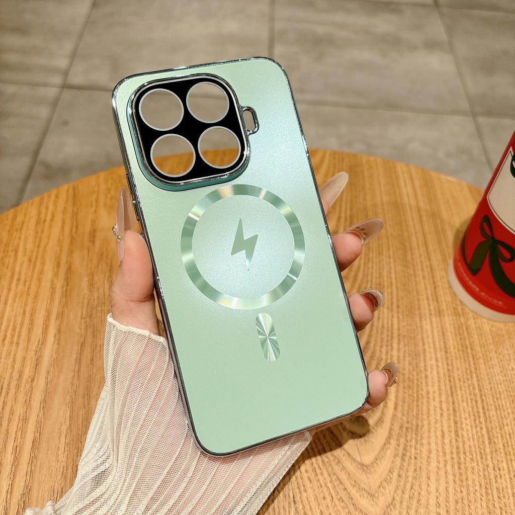 Mi 11TPro mobile phone case AG electroplated lightning magnetic suction Mi 11Ultra with lens film protective case