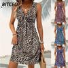 Fashion Summer Spring Sleeveless V-Neck Casual Dresses