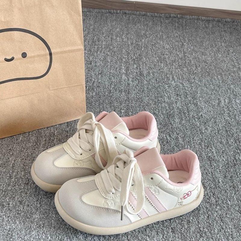 

Dexun shoes women s 2025 new KT cat niche chic cute Korean women s casual shoes fashion versatile trend women s shoes 35 розовый