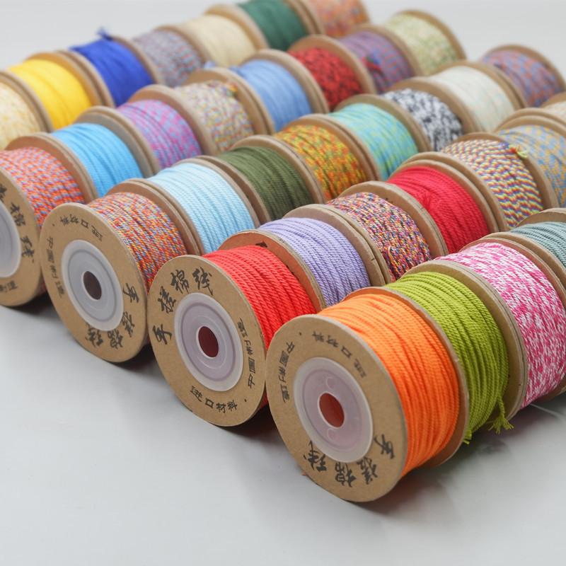 Dragon Boat Festival Multicolored Rope Diy Multicolored Rope Hand-Woven Self-Woven Hand Rope Material Bracelet Tibetan Hand Rubbing Cotton Thread Rope