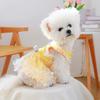 Pet Circle Small and Medium Dog Clothes Pet Supplies Pet Dog Clothes Summer Daisy Sundresses