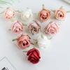 100pcs Pearl Rose Heads Silk Artificial Flower For Home Christmas Wedding Bridal Bouquet Garden Arch Party Diy Gift Accessories