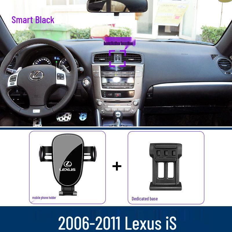Suport Dedicat pentru Telefon Auto Lexus iS cu Bază Specifică Vehiculului - Durabil și Stabil