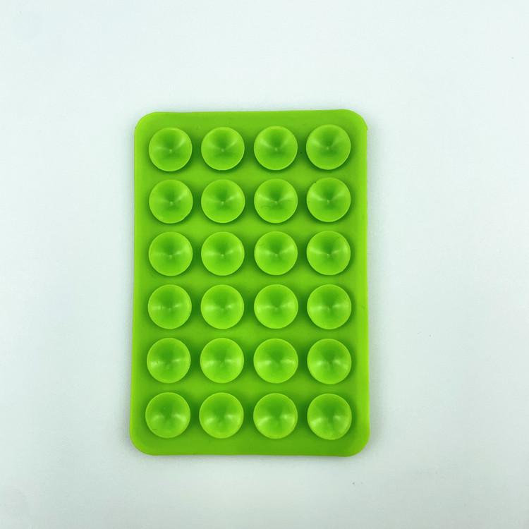 24 Silicone Suction Cups Phone Holder, Multi-Functional Square Phone Pad, Universal Silicone Suction Sticker
