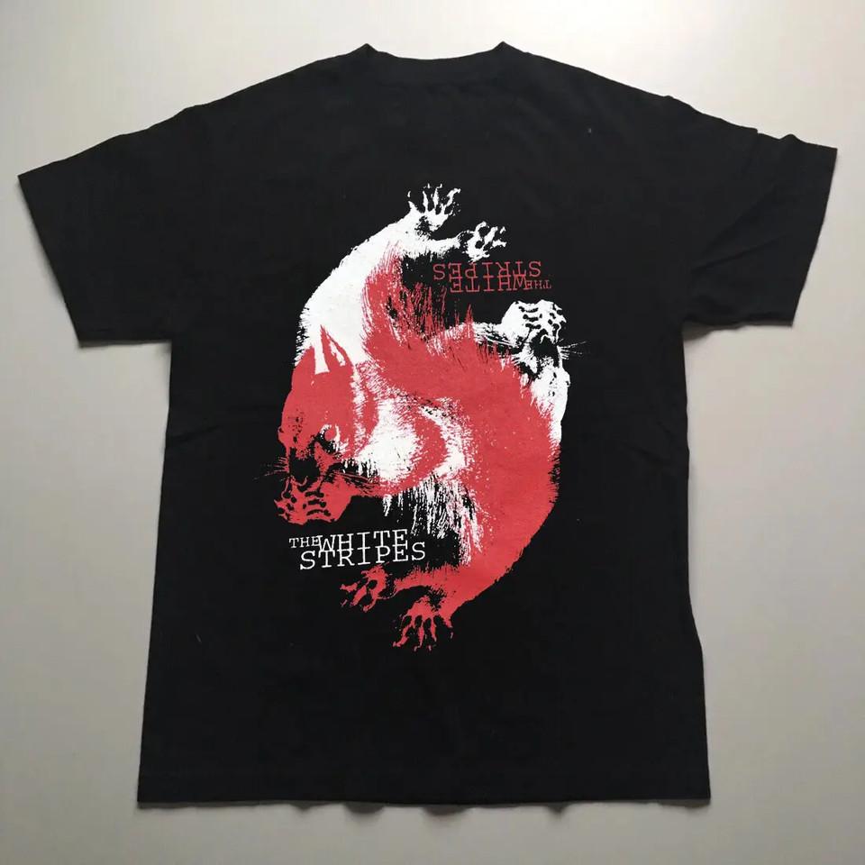 Группа The White Stripes Рок Хлопок Мужская Женская S-5XL Футболка Унисекс Футболка L