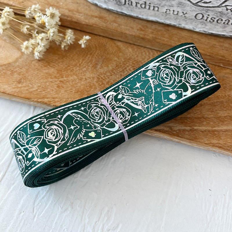2.5cm*4.5m/Roll Packaging Ribbons Decorative Wrapping Gift Box Multiple Colors DIY Cartoon Lolita Clothing 14 Colors
