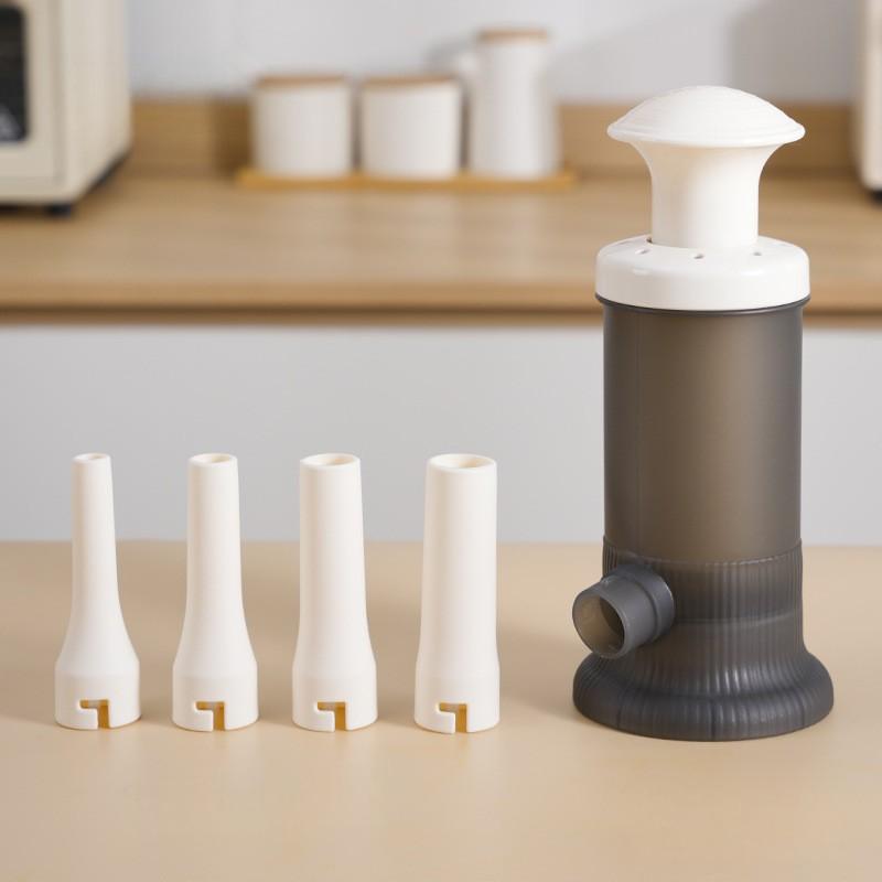 Household Manual Sausage Stuffer Machine Multifunctional Meat Filling Tool with Nozzles,Easy-to-Use for Homemade Sausages