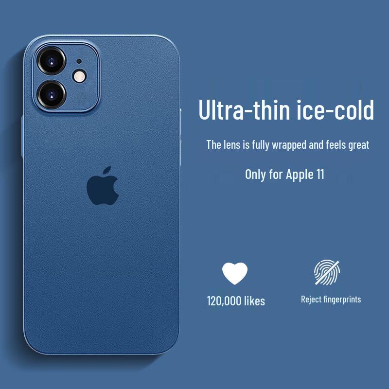 Nai Xiaoya Ultradünne, matte iPhone-Hülle mit vollständigem Linsenschutz