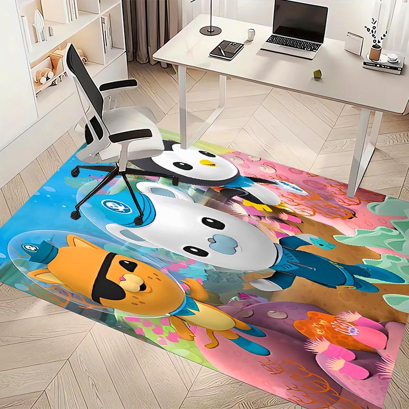The Octonauts2 Printed Absorbent Washable Carpet, Non-Slip Bathroom Mats, Kitchen Rugs, Yoga Mat,Living Room Entrance, Camping Picnic Rugs