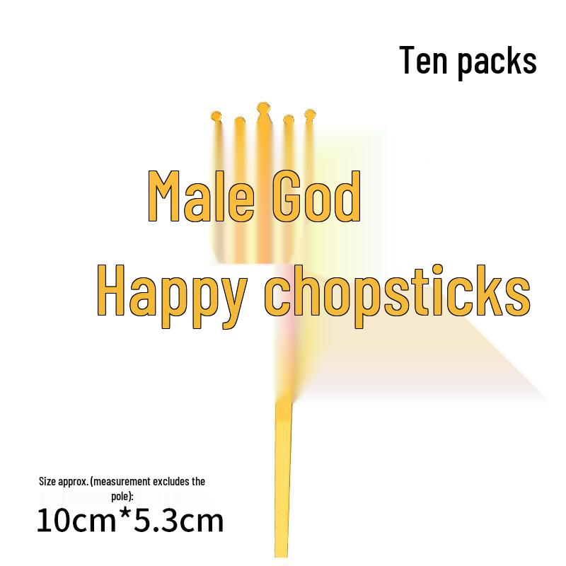 50 Stück Goldene Acryl-Kuchenstecker - Geburtstag, Festival, Muttertagsfeier