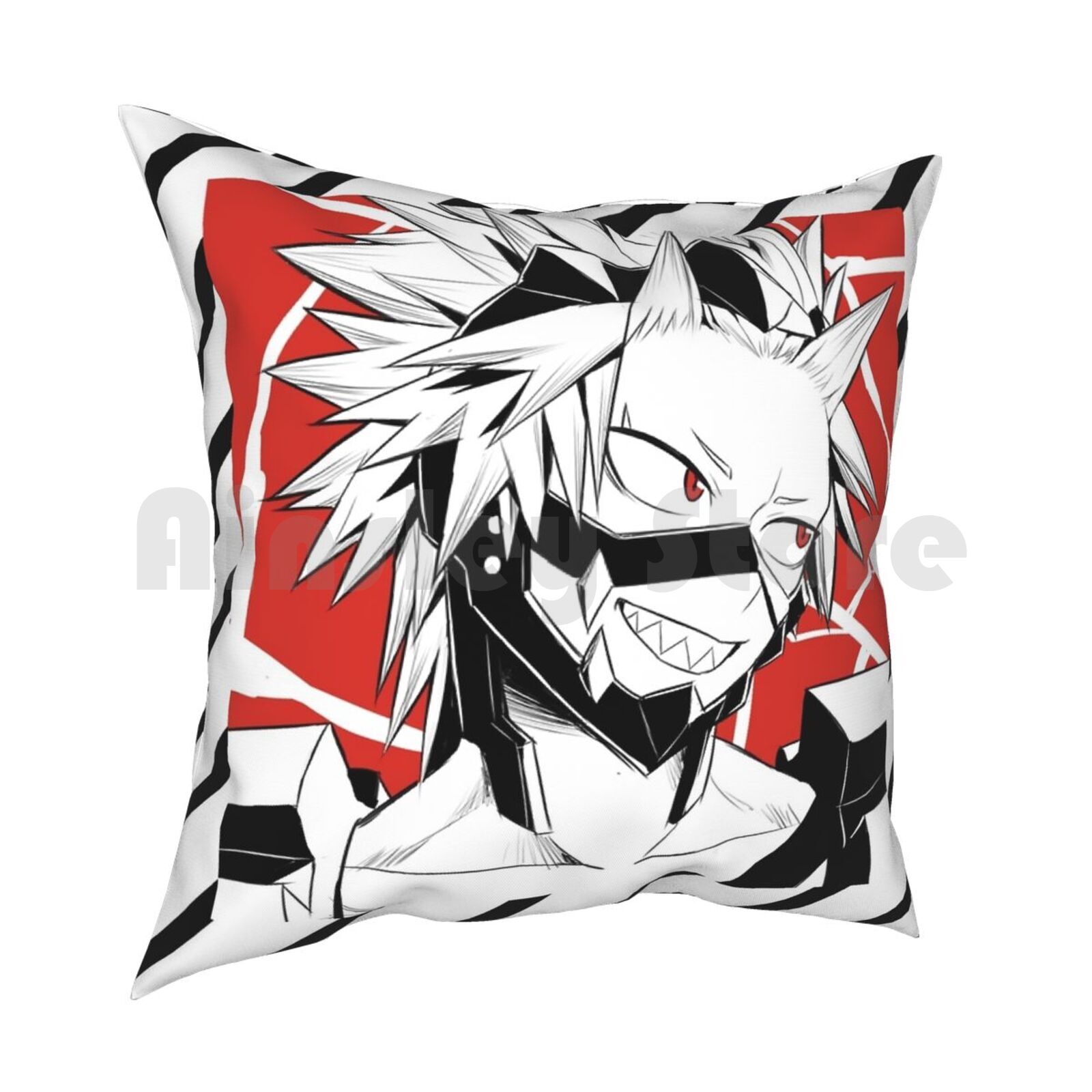 Kirishima Pillow Case Printed Home Soft DIY Pillow Cover Mha Bnha Boku No Hero Academia Bakugou Katsuki Lord 30cmx30cm
