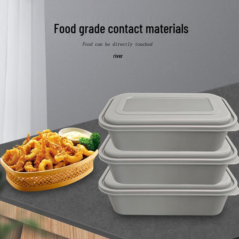 Engångs Rektangulära Matbehållare i Plast