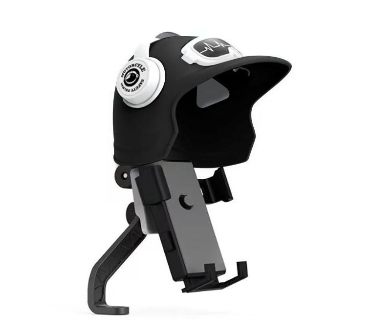 360° Rotation Sunshade Phone Holder for Motorbike Anti-Rain Adjustable Motorcycle Phone Holder Durable Motorbike Phone Mount