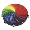 Dazzling Colour Hand Drum Double Row Jingles Kids Drum Musical Instrument Toy  Create