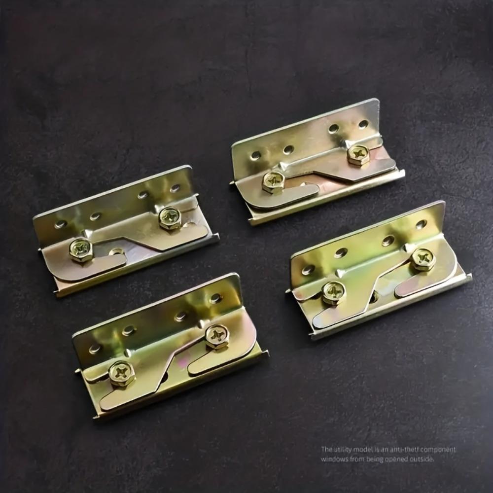 4 Stück Bettgitterhalterungen Ultra-Robust und Langlebig Einfache Installation ohne Zapfen Rutschfeste Bettgestellstütze Inklusive Schrauben für bequeme Montage